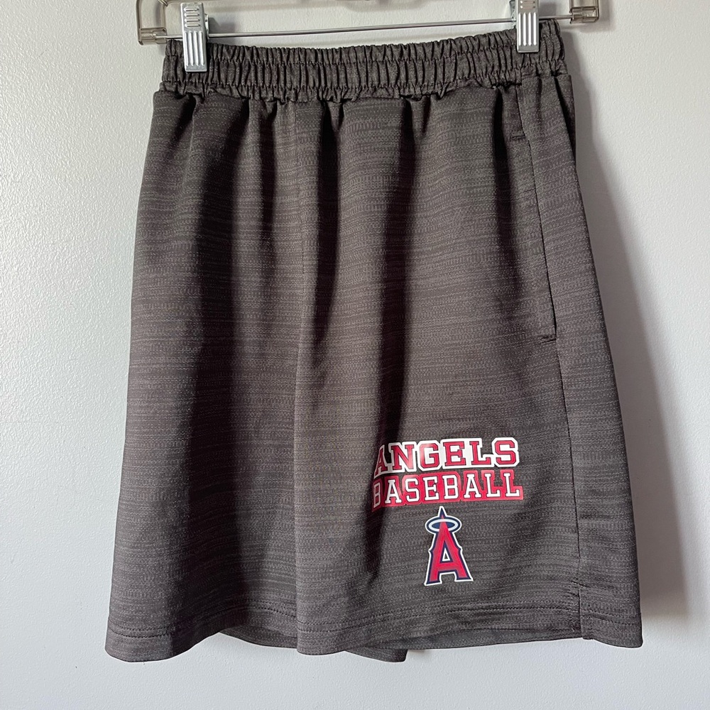 MLB Los Angeles Angels baseball athletic gray shorts S